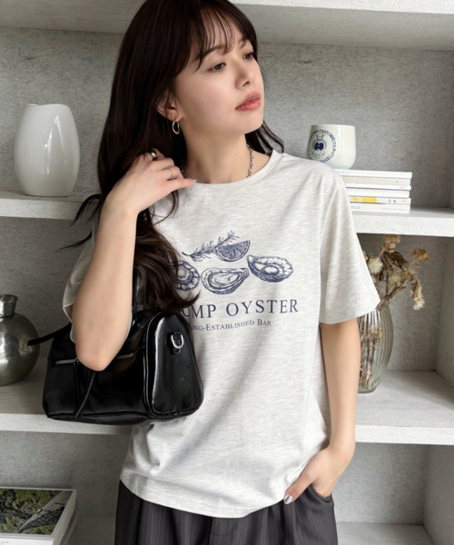 Good Riddance(グッドリダンス)の「【Good Riddance】オイスター オーバーサイズTシャツ(Tシャツ/カットソー・レディース・オフホワイト/ナチュラル/ブラック・FREE)」の19枚目の写真