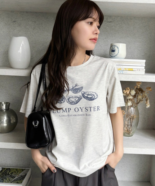 Good Riddance(グッドリダンス)の「【Good Riddance】オイスター オーバーサイズTシャツ(Tシャツ/カットソー・レディース・オフホワイト/ナチュラル/ブラック・FREE)」の15枚目の写真