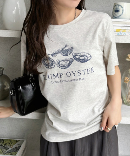 Good Riddance(グッドリダンス)の「【Good Riddance】オイスター オーバーサイズTシャツ(Tシャツ/カットソー・レディース・オフホワイト/ナチュラル/ブラック・FREE)」の13枚目の写真