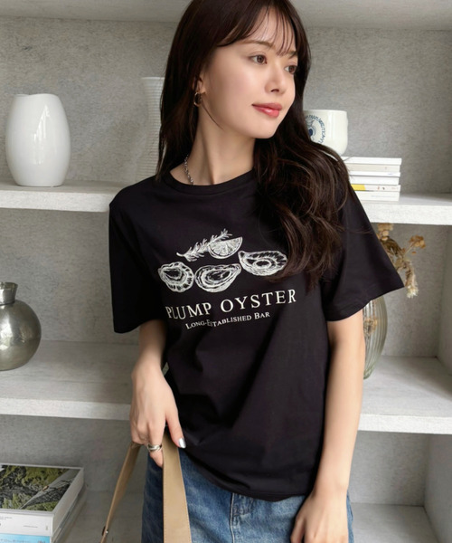 Good Riddance(グッドリダンス)の「【Good Riddance】オイスター オーバーサイズTシャツ(Tシャツ/カットソー・レディース・オフホワイト/ナチュラル/ブラック・FREE)」の11枚目の写真