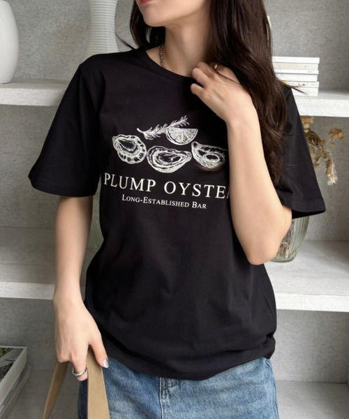 Good Riddance(グッドリダンス)の「【Good Riddance】オイスター オーバーサイズTシャツ(Tシャツ/カットソー・レディース・オフホワイト/ナチュラル/ブラック・FREE)」の10枚目の写真