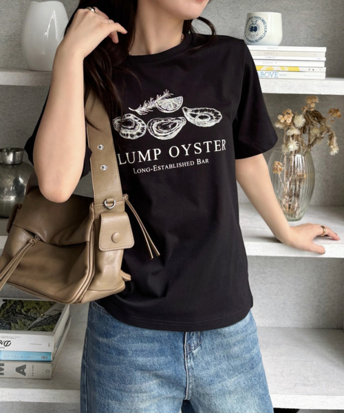 Good Riddance(グッドリダンス)の「【Good Riddance】オイスター オーバーサイズTシャツ(Tシャツ/カットソー・レディース・オフホワイト/ナチュラル/ブラック・FREE)」の12枚目の写真