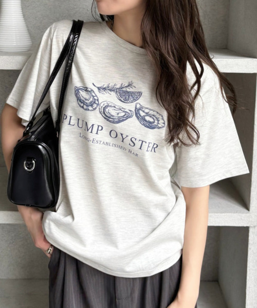 Good Riddance(グッドリダンス)の「【Good Riddance】オイスター オーバーサイズTシャツ(Tシャツ/カットソー・レディース・オフホワイト/ナチュラル/ブラック・FREE)」の22枚目の写真