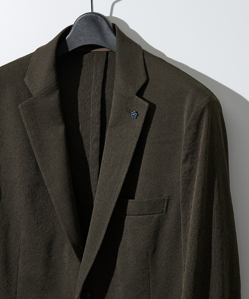 セットアップ対応/FLEX JACKET】 PE-wrinkle ワッシャージャケット