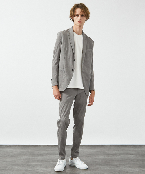 セットアップ対応/FLEX JACKET】 PE-wrinkle ワッシャージャケット