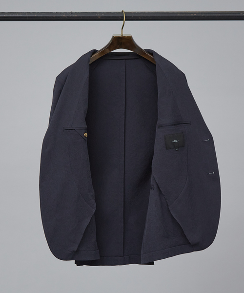 ABAHOUSE(アバハウス)の「【セットアップ対応/FLEX JACKET】 PE-wrinkle ワッシャージャケット /ストレッチ 吸水速乾 イージーケア(セットアップ・メンズ・ダークブラウン/グレー/ダークネイビー・44/46/48/50)」の19枚目の写真