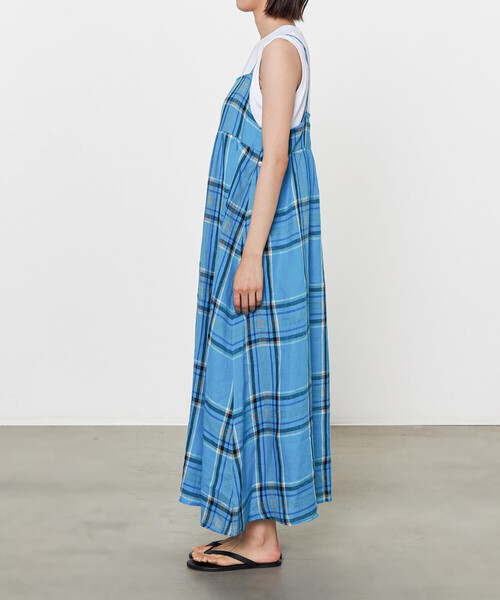 O'NEIL of DUBLIN(オニールオブダブリン)の「O'NEIL OF DUBLIN | リネン キャミソールワンピース WOMEN(ワンピース・レディース・ブルー系その他/グリーン系その他・8)」の4枚目の写真