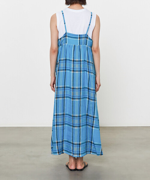 O'NEIL of DUBLIN(オニールオブダブリン)の「O'NEIL OF DUBLIN | リネン キャミソールワンピース WOMEN(ワンピース・レディース・ブルー系その他/グリーン系その他・8)」の5枚目の写真