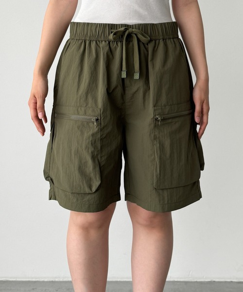 CANAL JEAN（キャナルジーン）の「choice_cnl　カーゴハーフパンツ（カーゴパンツ・レディース・カーキ・LARGE/X-LARGE）」の8枚目の写真