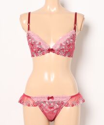 Absorle（アブソール）の「スウィートストロベリー　ブラ&ショーツセット（ブラ&ショーツ）」