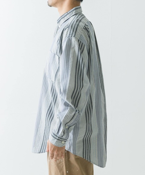 FREEMANS SPORTING CLUB(フリーマンズ スポーティング クラブ)の「FREEMANS SPORTING CLUB CHRYSTIE SHIRT(シャツ/ブラウス・メンズ・ブルー/グリーン・SMALL/MEDIUM)」の4枚目の写真