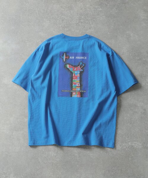 EDIFICE（エディフィス）の「SAVIGNAC (サヴィニャック) 別注 French Company プリント Tシャツ（Tシャツ/カットソー・メンズ・ブラック系その他/ブラック/ホワイト×ホワイト/アイボリー/ホワイト/ホワイト系その他/グリーン/ブルー系その他・MEDIUM/LARGE/X-LARGE）」の8枚目の写真