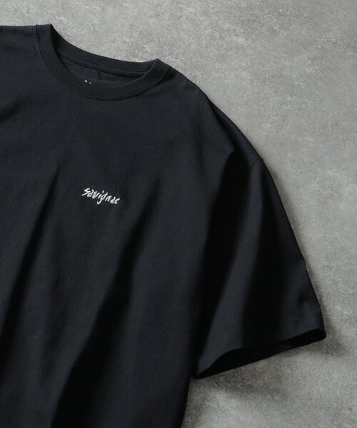 EDIFICE（エディフィス）の「SAVIGNAC (サヴィニャック) 別注 French Company プリント Tシャツ（Tシャツ/カットソー・メンズ・ブラック系その他/ブラック/ホワイト×ホワイト/アイボリー/ホワイト/ホワイト系その他/グリーン/ブルー系その他・MEDIUM/LARGE/X-LARGE）」の13枚目の写真