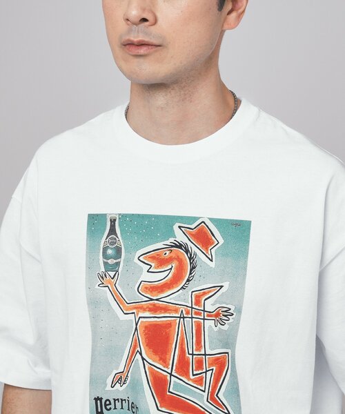 EDIFICE（エディフィス）の「SAVIGNAC (サヴィニャック) 別注 French Company プリント Tシャツ（Tシャツ/カットソー・メンズ・ブラック系その他/ブラック/ホワイト×ホワイト/アイボリー/ホワイト/ホワイト系その他/グリーン/ブルー系その他・MEDIUM/LARGE/X-LARGE）」の20枚目の写真