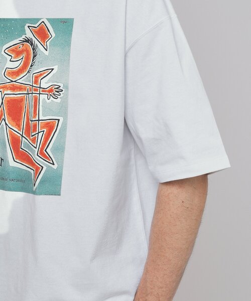 EDIFICE（エディフィス）の「SAVIGNAC (サヴィニャック) 別注 French Company プリント Tシャツ（Tシャツ/カットソー・メンズ・ブラック系その他/ブラック/ホワイト×ホワイト/アイボリー/ホワイト/ホワイト系その他/グリーン/ブルー系その他・MEDIUM/LARGE/X-LARGE）」の21枚目の写真