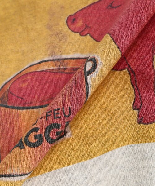 EDIFICE（エディフィス）の「SAVIGNAC (サヴィニャック) 別注 French Company プリント Tシャツ（Tシャツ/カットソー・メンズ・ブラック系その他/ブラック/ホワイト×ホワイト/アイボリー/ホワイト/ホワイト系その他/グリーン/ブルー系その他・MEDIUM/LARGE/X-LARGE）」の17枚目の写真