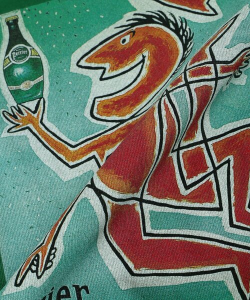 EDIFICE（エディフィス）の「SAVIGNAC (サヴィニャック) 別注 French Company プリント Tシャツ（Tシャツ/カットソー・メンズ・ブラック系その他/ブラック/ホワイト×ホワイト/アイボリー/ホワイト/ホワイト系その他/グリーン/ブルー系その他・MEDIUM/LARGE/X-LARGE）」の18枚目の写真