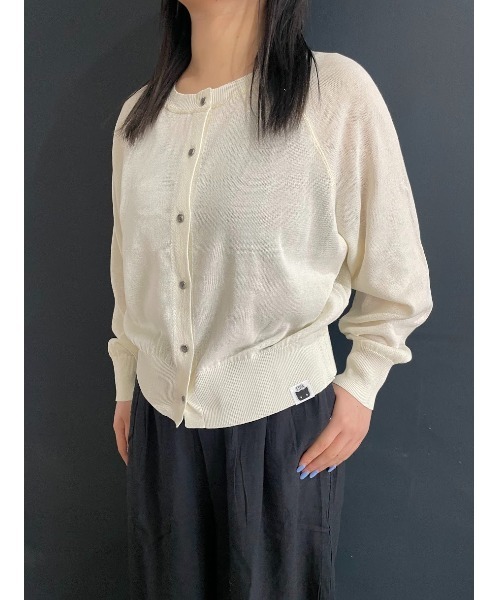 Rydia（リディア）の「ドルマンカーデ（カーディガン/ボレロ・レディース・ブラック/サックスブルー/オフホワイト・M）」の2枚目の写真