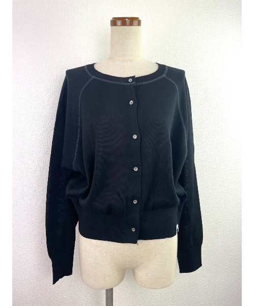 Rydia（リディア）の「ドルマンカーデ（カーディガン/ボレロ・レディース・ブラック/サックスブルー/オフホワイト・M）」の8枚目の写真