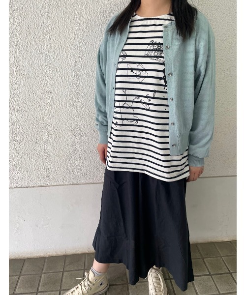 Rydia（リディア）の「ドルマンカーデ（カーディガン/ボレロ・レディース・ブラック/サックスブルー/オフホワイト・M）」の15枚目の写真