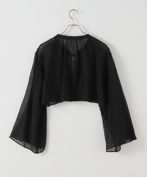 linen mesh cape ブラウス（シャツ/ブラウス）｜Plage