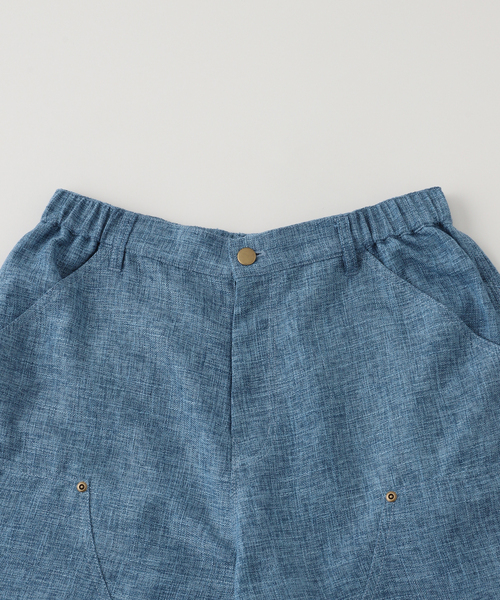 Whimsy(ウィムジー)の「Whimsy / ウィムジー LINEN PAINTER BAGGY SHORT(その他パンツ・メンズ・ブラック/ブルー系その他・MEDIUM/LARGE)」の6枚目の写真
