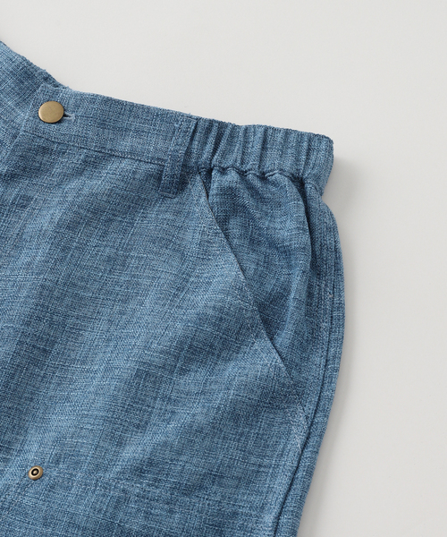 セール】Whimsy / ウィムジー LINEN PAINTER BAGGY SHORT