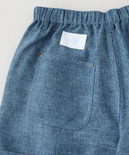 Whimsy(ウィムジー)の「Whimsy / ウィムジー LINEN PAINTER BAGGY SHORT(その他パンツ・メンズ・ブラック/ブルー系その他・MEDIUM/LARGE)」の8枚目の写真