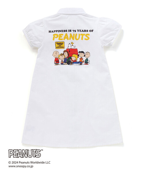 SLAP SLIP(スラップスリップ)の「【PEANUTS×SLAP SLIP】75周年プリントシャツワンピース(80~130cm)(シャツワンピース・キッズ・ブルー/オフホワイト・130cm/120cm/100cm/110cm/90cm/80cm)」の11枚目の写真