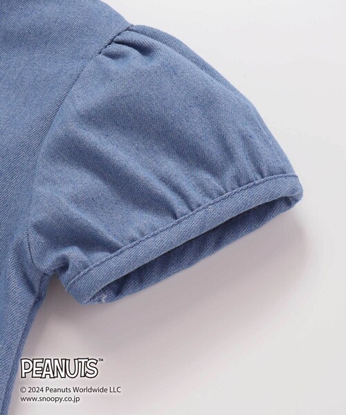 SLAP SLIP(スラップスリップ)の「【PEANUTS×SLAP SLIP】75周年プリントシャツワンピース(80~130cm)(シャツワンピース・キッズ・ブルー/オフホワイト・130cm/120cm/100cm/110cm/90cm/80cm)」の16枚目の写真