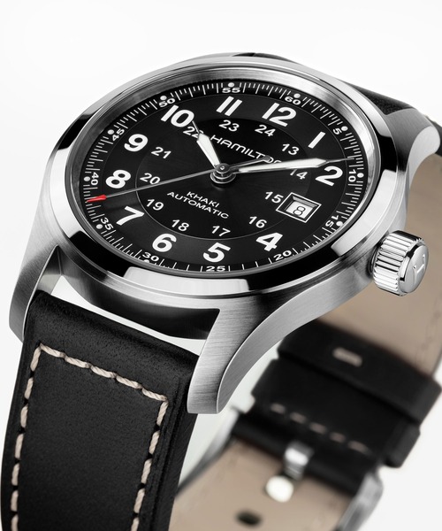 HAMILTON（ハミルトン）の「HAMILTON [ハミルトン] 腕時計 Khaki Field （カーキ フィールド）  オート 自動巻き 42MM ブラック×ブラック（アナログ腕時計・メンズ・ブラック・FREE）」の5枚目の写真