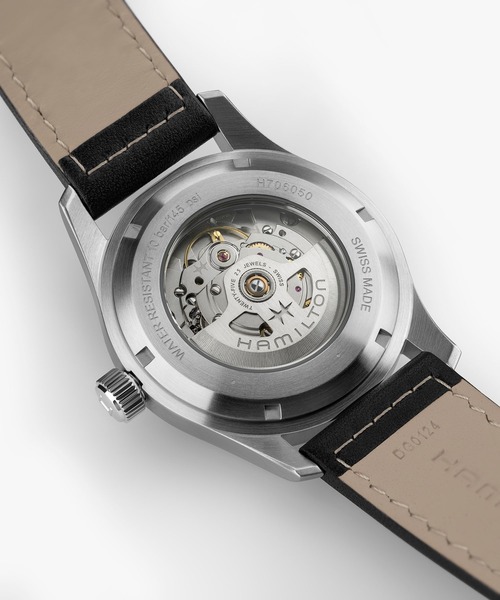 HAMILTON（ハミルトン）の「HAMILTON [ハミルトン] 腕時計 Khaki Field （カーキ フィールド）  オート 自動巻き 42MM ブラック×ブラック（アナログ腕時計・メンズ・ブラック・FREE）」の6枚目の写真