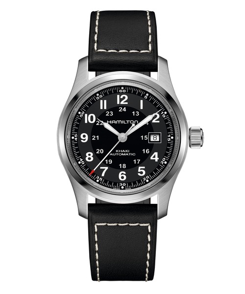 HAMILTON（ハミルトン）の「HAMILTON [ハミルトン] 腕時計 Khaki Field （カーキ フィールド）  オート 自動巻き 42MM ブラック×ブラック（アナログ腕時計・メンズ・ブラック・FREE）」の2枚目の写真