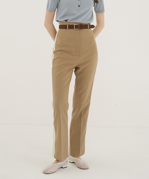 パンツ CLANE HIGH WAIST SIDE LINE PANTS CLANE - ハイウエストパンツ - HIGH WAIST SIDE LINE PANTS