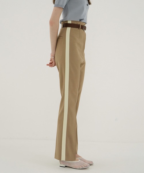 【CLANE】 HIGH WAIST SIDE LINE PANTS HIGH WAIST SIDE LINE PANTS｜SKIRT/PANTS(スカート/パンツ