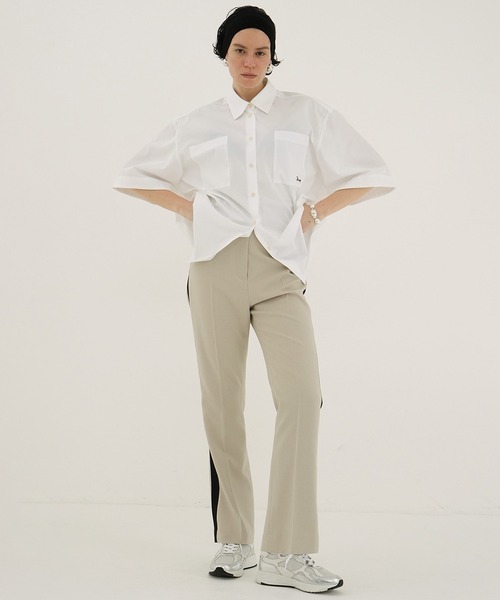 パンツ CLANE HIGH WAIST SIDE LINE PANTS セール】H/W SIDE LINE PANTS（その他パンツ）｜CLANE（クラネ