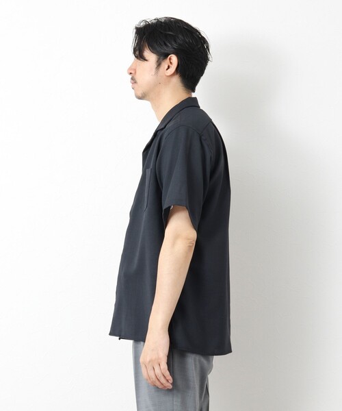 NOLLEY’S(ノーリーズ)の「《EVALET》メッシュ吸水速乾ストレッチシャツ 25SS(シャツ/ブラウス・メンズ・ベージュ/ネイビー/ブラック・S/M/L)」の7枚目の写真