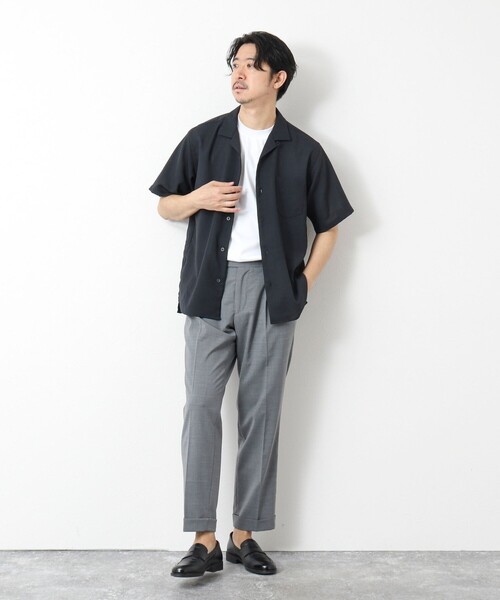 NOLLEY’S(ノーリーズ)の「《EVALET》メッシュ吸水速乾ストレッチシャツ 25SS(シャツ/ブラウス・メンズ・ベージュ/ネイビー/ブラック・S/M/L)」の10枚目の写真