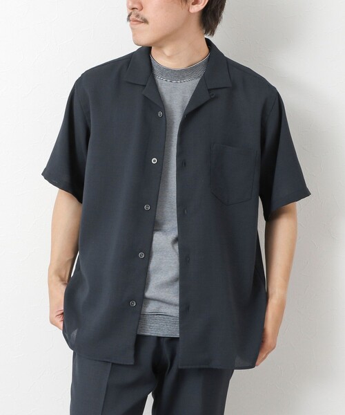 NOLLEY’S(ノーリーズ)の「《EVALET》メッシュ吸水速乾ストレッチシャツ 25SS(シャツ/ブラウス・メンズ・ベージュ/ネイビー/ブラック・S/M/L)」の11枚目の写真