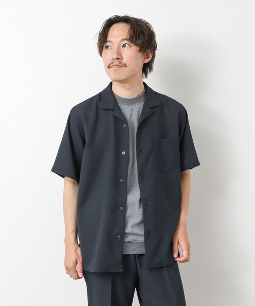 NOLLEY’S(ノーリーズ)の「《EVALET》メッシュ吸水速乾ストレッチシャツ 25SS(シャツ/ブラウス・メンズ・ベージュ/ネイビー/ブラック・S/M/L)」の13枚目の写真