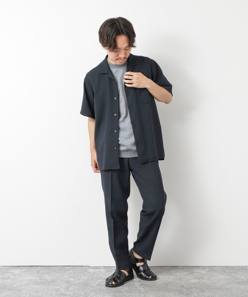 NOLLEY’S(ノーリーズ)の「《EVALET》メッシュ吸水速乾ストレッチシャツ 25SS(シャツ/ブラウス・メンズ・ベージュ/ネイビー/ブラック・S/M/L)」の16枚目の写真