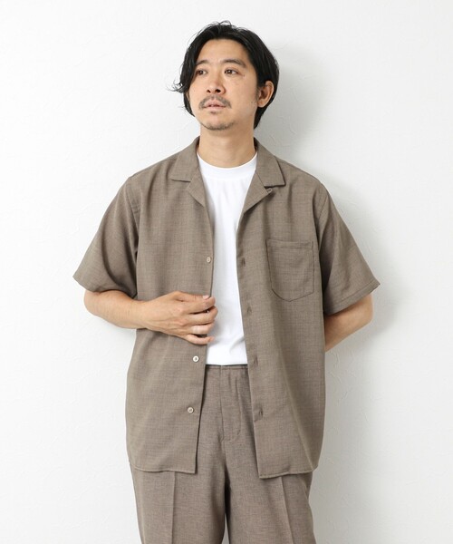 NOLLEY’S(ノーリーズ)の「《EVALET》メッシュ吸水速乾ストレッチシャツ 25SS(シャツ/ブラウス・メンズ・ベージュ/ネイビー/ブラック・S/M/L)」の22枚目の写真