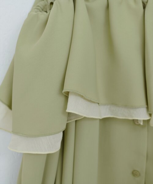 natural couture(ナチュラルクチュール)の「【WEB限定】マルチWAYフリル衿ブラウス(シャツ/ブラウス・レディース・オフホワイト/ネイビー/ミント/ブルー・FREE)」の19枚目の写真