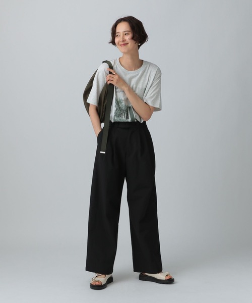 LEPSIM(レプシィム)の「オーバーサイズフォトT 492409(Tシャツ/カットソー・レディース・ライトグレー/チャコールグレー/オフホワイト・FREE)」の7枚目の写真