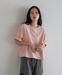 【汗染み防止】ロールアップスリーブTシャツ