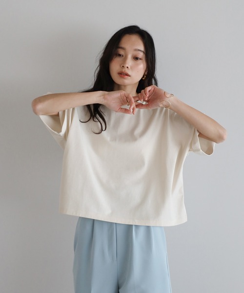 【汗染み防止】ロールアップスリーブTシャツ