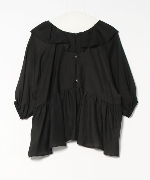 【新品タグ付き】HOWDY 2way frill blouse （ブラック） セール】2WAY PEPLUM FRILL BLOUSE（シャツ/ブラウス）｜Ameri