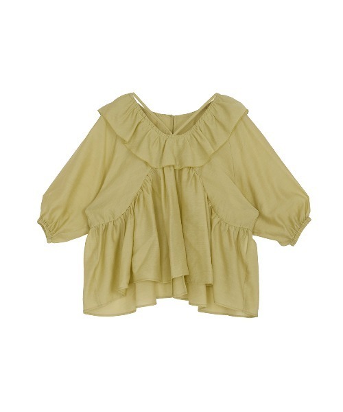 セール】2WAY PEPLUM FRILL BLOUSE（シャツ/ブラウス）｜Ameri