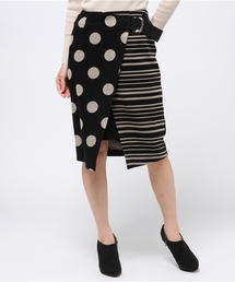 ライチ | doll up oops ドット柄ニットラップスカート(スカート)