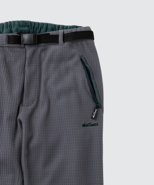 WILD THINGS(ワイルドシングス)の「グリッド フリースパンツ│GRID FLEECE PANTS(その他パンツ・メンズ・ブラック/ダークグレー/ネイビー・XL/L/M/S)」の7枚目の写真